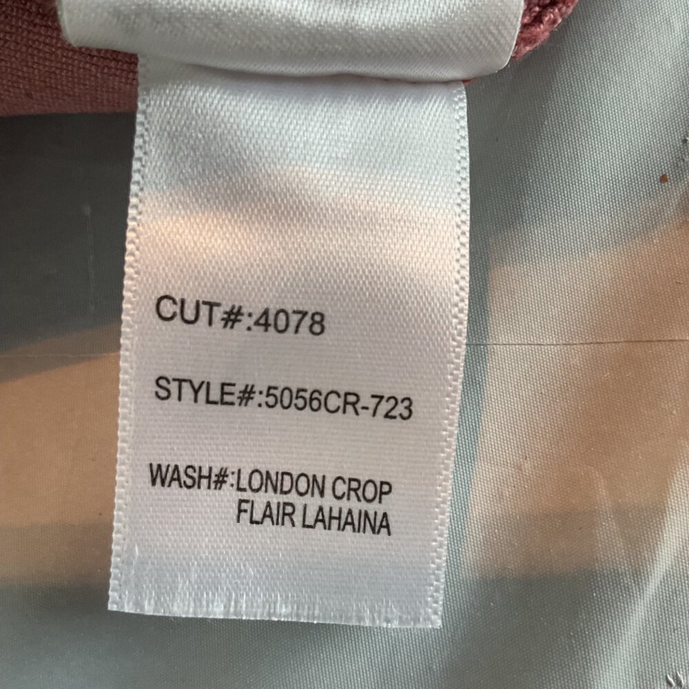 NWOT Articles Of Society London Crop Flair Lahaina Pink Womens Jeans New - Picture 5 of 14